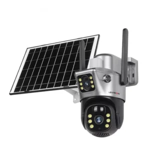 Camara De Seguridad 4G Simcard Con Panel Solar Doble Lente YT08-4G