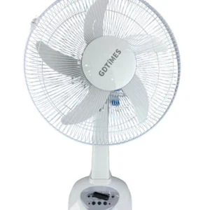 Ventilador Recargable Con Panel Solar Bombillos LED GD-8016