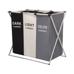 Cesta Para Ropa De Lavandería Con 3 Compartimientos IGS-7