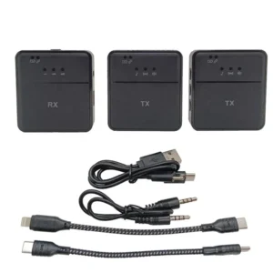 Microfono Solapa Recargable Doble Reduccion de Ruido SX9