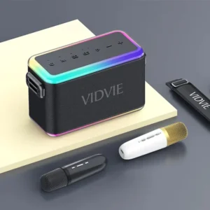 Parlante Recargable Bluetooth De 60W + 2 Micrófonos Vidvie XL-SP910